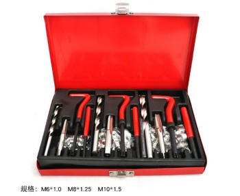 88 Pcs Car Engine Block Restoring Damaged Thread Repair Tool Kit Set M6 M8 M10
